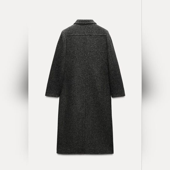 COAT WITH MANTECO WOOL ZW COLLECTION - Picture 9 of 13